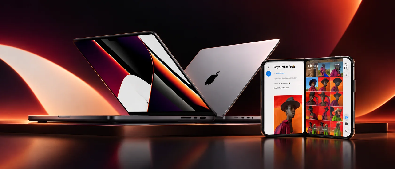 An iPhone Duo and a MacBook Pro, the two choices for the Top Contributor prize
